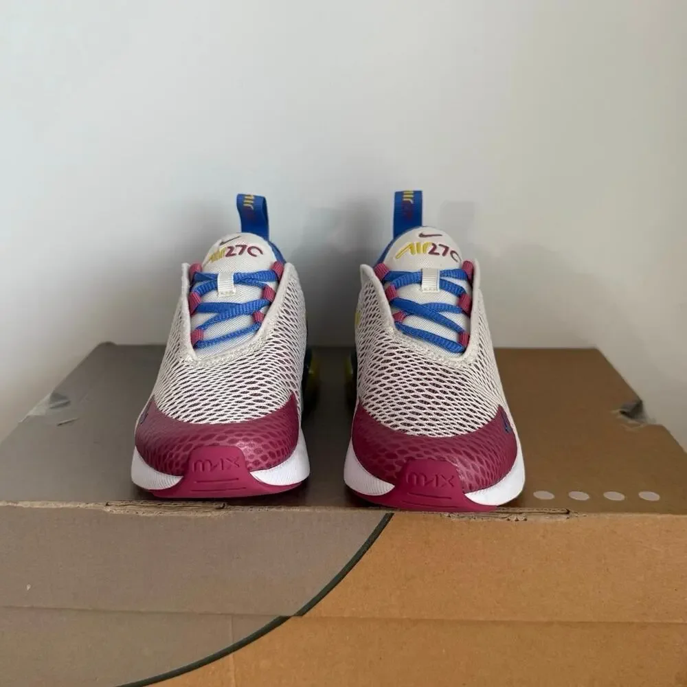 Nike Air Max 270 Pearl Comet/Sweet Beet Kids Sneakers- SZ 12 C